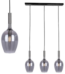 Luster na lanku TANGO 3xE14/40W/230V čierna