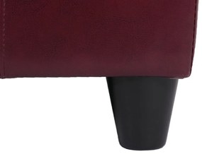 Skladovacia lavica Krien 112 x 45 x 45cm - Červená