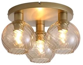 Searchlight 44521CP - Stropné svietidlo RADIANCE 3xE27/60W/230V pr. 37,5 cm zlaté