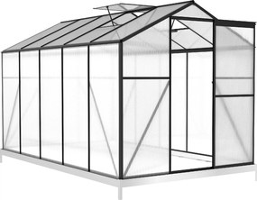 Skleník so základňou BestBerg BBGH‑1006B / 5,95 m² / 313 × 190 × 194 cm / čierna