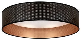 Duolla - LED Stropné svietidlo ROLLER LED/24W/230V pr. 45 cm čierna/medená