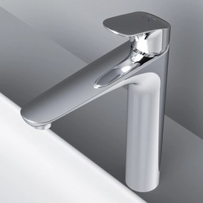 Umývadlová batéria AM.PM Like FLA92200 vysoká s odtokovým ventilom, chróm
