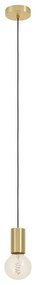 Eglo 900799 - Luster na lanku POZUETA 1xE27/40W/230V zlatá