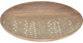 Dekoračný tanier z mangového dreva Tamala, 30 x 2 cm