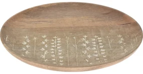 Dekoračný tanier z mangového dreva Tamala, 30 x 2 cm