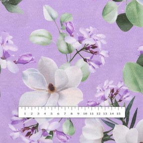 Biante Dekoračné prestieranie na stôl PML-044 Kvety magnólie na fialovom 30x40 cm