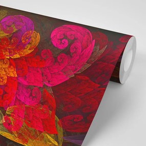 Tapeta abstraktné pastelové listy - 450x300