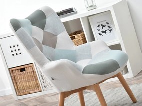 Kreslo Nutri (patchwork + čierna). Vlastná spoľahlivá doprava až k Vám domov. 1110346