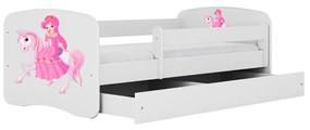 Detská posteľ Babydreams princezná na koni biela