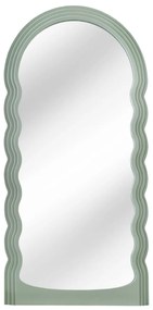 Nástenné zrkadlo Wave 160cm šalvia zelená