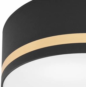 Stropné svietidlo SIRJA STRIPE 2xE27/15W/230V pr. 35 cm čierna