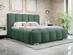 Čalúnená manželská posteľ Lisko Boucle, Rozmer postele: 140x200, Farby: Abriamo 09