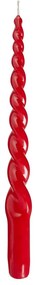 TWISTED Sada sviečok 4 ks 29 cm - červená