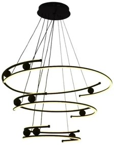 LED Stmievateľný luster na lanku LED/170W/230V 3000-6500K + diaľkové ovládanie