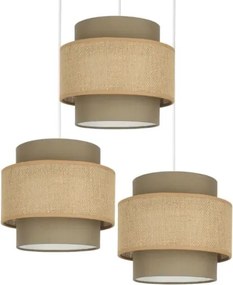 Brilagi - Luster na lane RESNA 3xE27/60W/230V pr. 45 cm hnedá/béžová