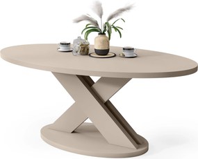 Mazzoni LOXA Kašmír - OVÁLNY KONFERENČNÝ STOLÍK 120x65 cm