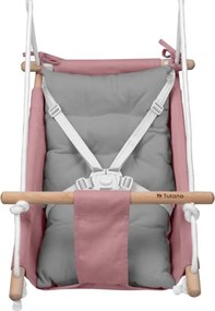 Detská hojdačka 3v1 Hop 40 ružová / sivá