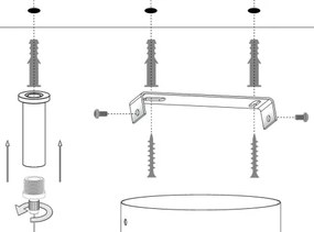 Luster na lanku SILIA 5xG9/12W/230V čierna