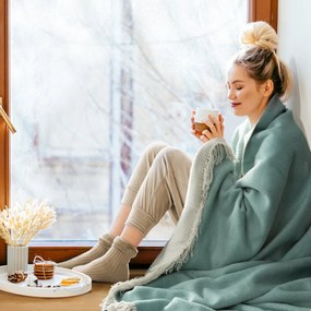 AKRYLOVÁ DEKA DUO 150X200 CM DVOJFAREBNÁ