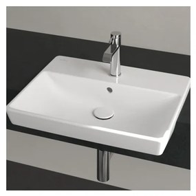 Villeroy & Boch AVENTO - Polozapustené umývadlo, 550x440x145 mm, s prepadom, biela alpin 4A065501