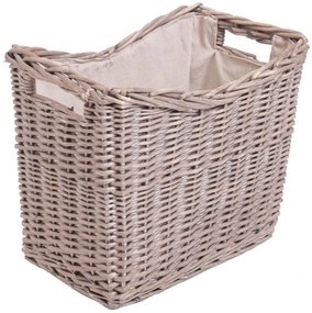 Prútený kôš na drevo s držadlami 40x45 cm