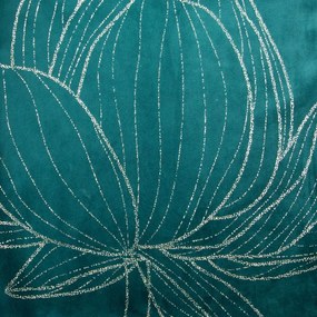 Dekorstudio Elegantný zamatový behúň na stôl BLINK 12 tmavotyrkysový Rozmer behúňa (šírka x dĺžka): 35x140cm