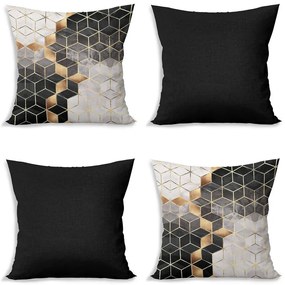 Obliečky na vankúše v súprave 4 ks 43x43 cm Optic - Minimalist Cushion Covers