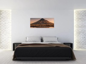 Obraz odrazu hory Taranaki, Nový Zéland (120x50 cm)