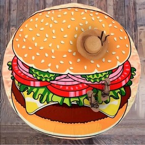 Plážová osuška Hamburger 150 cm