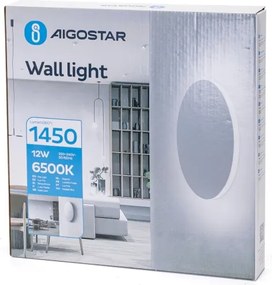 Aigostar - LED nástenné svietidlo LED/12W/230V 6500K 25 cm biela