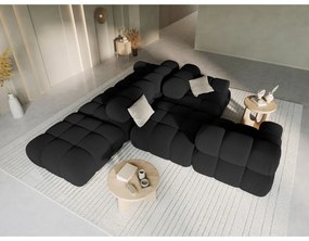 Čierna zamatová pohovka 282 cm Bellis – Micadoni Home