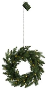 Eglo 410948-LED Vonkajší vianočný veniec so senzorom BYSKE 30xLED/0,064W/3xAA IP44