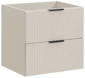 Závěsná skříňka Adele Cashmere s deskou 60 cm kašmírová/dub evoke
