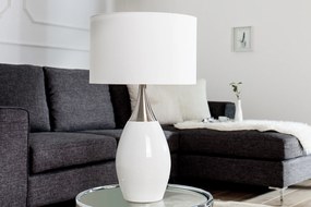 Stolná lampa Carla 60cm biela