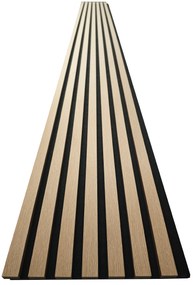 TRENDIE 3D Drevené lamely na stenu 255x30 cm - DUB