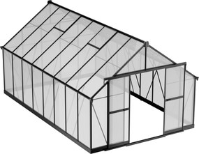 Skleník 245 x 305 x 488 cm, zosilnená konštrukcia, polykarbonát 6 mm