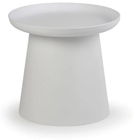 Plastový kávový stolík FUNGO, priemer 500 mm, biely