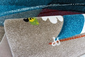 BE Koberec Smart Kids 22766 BLUE – modrý obdĺžnikový Rozmer: 160x230 cm