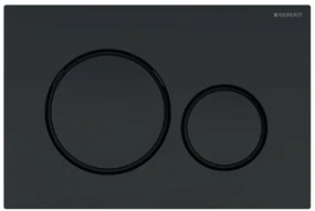 Geberit Sigma20, ovládacie tlačidlo Sigma20, čierna matná/čierna, 115.882.16.1