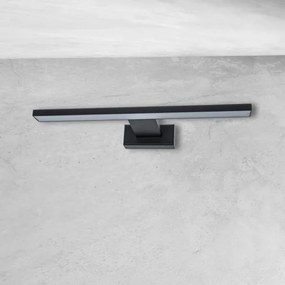 LED kúpeľňové nástenné svietidlo SHINE, 7 W, 230 V, 30 cm, IP44, čierne