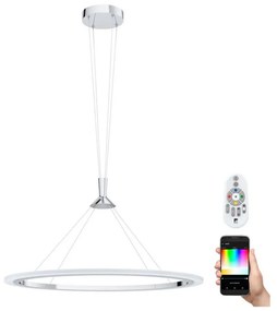 Eglo 98427 - LED RGB stmievateľný luster na lankách HORNITOS-C LED/37W/230V + DO