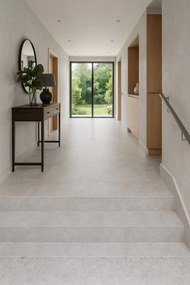 Lentex, PVC podlaha - lino Traffic 50 644-03 Prato, na mieru, šíře 2m,4m, šedá, bez podkladu, chodba / predsieň