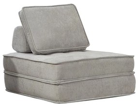 Rozkladacia penová sofa CALMERO - svetlo sivá