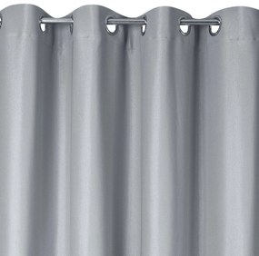 ZATEMŇOVACÍ ZÁVES NA KRÚŽKOCH ESSME 140X250 CM STRIEBORNÁ