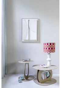 Béžový kovový konferenčný stolík 55x66 cm Tonda – Spinder Design