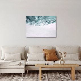 Obraz - Tyrkysová abstrakcia (70x50 cm)
