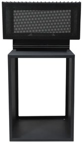 Prenosné ohnisko na drevo s roštom čierna