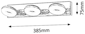 Rabalux 5718 - LED Kúpeľňové svietidlo BEATA 3xLED/5W/230V