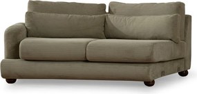 Čtyřmístná pohovka River 330 cm levá zelená