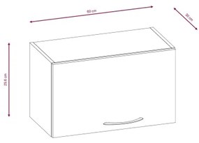 Kuchynská linka VALERIA 180 cm dub sonoma/hnedá